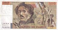 Frankreich 100 francs 100 Francs Delacroix - 1978 - Serial Q.6 - Fay.69.1d -