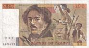 Frankreich 100 francs 100 Francs Delacroix - 1978 - Serial B.9 - Fay.69.1h -