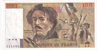 Frankreich 100 francs 100 Francs Delacroix - 1978 - Serial K.9 - Fay.69.1h -