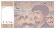 Frankreich 20 francs 20 Francs - Debussy - 1997 - Serial L.063 -