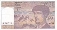 Frankreich 20 francs 20 Francs - Debussy - 1997 - Serial M.063 -