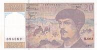 Frankreich 20 francs 20 Francs - Debussy - 1997 - Serial M.063 -