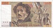 Frankreich 100 francs 100 Francs Delacroix - 1978 - Serial O.2 - Fay.68.02 -