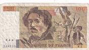 Frankreich  100 Francs Delacroix - 1978 - Serial R.2 - Fay.68.02 IV / S