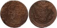 5 kopeks 1777 Russland 5 Kopeks - Katharina II - 1777 EM Ekaterinburg IV / S+