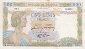 Frankreich 1941 500 Francs La Paix - 16-05-1940 - Série B.162 III / SS
