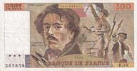 Frankreich 100 francs 100 Francs - Delacroix - 1979 - Serial R.18 -