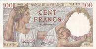 Frankreich 1940 100 Francs Sully - 23-05-1940 - Serial W.11473 I / ST