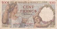 Frankreich 1940 100 Francs Sully - 08-02-1940 - Serial C.7410 IV / S