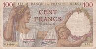 Frankreich 100 francs 100 Francs Sully - 16-08-1940 - Serial W.14204 -