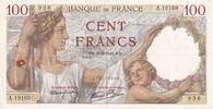 Frankreich 1941 100 Francs Sully - 06-02-1941 - Serial A.19169 III / SS