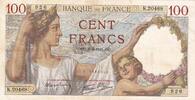 Frankreich 1941 100 Francs Sully - 03-04-1941 - Serial K.20468 III / SS