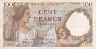 Frankreich 1942 100 Francs - Sully - 12-02-1942 - Serial E.28636 III / SS