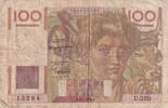 Frankreich 100 francs 100 Francs - Young farmer - 07-04-1949 - Serial U.320 -