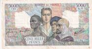 Frankreich 5000 francs 5000 Francs France and colonies - 13-08-1942 - Serial O.77 -