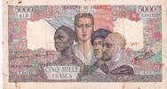 Frankreich 5000 francs 5000 Francs France and colonies - 04-10-1945 - Serial T.1451 -