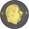Frankreich 1 franc Charles de Gaulle - RUTHENIUM Colours & GOLD - 1 Franc 1988 France -