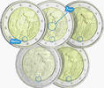 Deutschland 2022 LOT 5 X 2 Euros Commemorative. UNC 2022 - 35 years of the ERASMUS Programme (5 Workshops) unz ( non circulé)