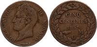 Monaco 5 centimes 5 Centimes Honoré V - 1837 MC -