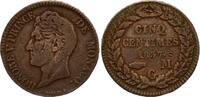 Monaco 5 centimes 5 Centimes Honoré V - 1837 MC -