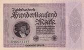 Deutschland 100000 mark 100000 Mark - Gisze - 1923 - Serial S.00355297 -