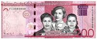 République dominicaine  200 Pesos - National heroes - 2021 - P.191 I / ST