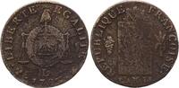 Frankreich 1793 1 sol - Balance type - An II L Bayonne IV / S+