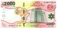 Staaten Zentralen Afrikas 2000 francs 2000 Francs - Building - Parrot - 2020 (2022) - Letter A -