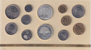 Frankreich Set of 12 coins 1986 in Francs FDC -
