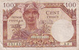 Frankreich  100 Francs Mercury, French Treasury - 1947 - Serial A.3 - VF III / SS