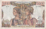 Frankreich 5000 francs 5000 Francs Sea and Countryside - 10-03-1949 - Serial H.15 - F.48.01 -