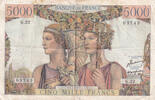 Frankreich 1949 5000 Francs Sea and Countryside - 10-03-1949 - Serial G.22 - F.48.01 IV / S+