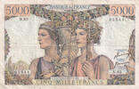 Frankreich 5000 francs 5000 Francs Sea and Countryside - 05-04-1951 - Serial N.65 - F.48.04 -