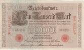 Deutschland 1000 mark 1000 Mark Allegorical figures - Red seal - 1910 - 7 digit serial L - P.44 - XF to XF+ -