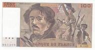 Frankreich 100 francs 100 Francs - Delacroix - 1990 - Serial K.149 -
