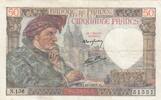 Frankreich 50 francs 50 Francs Jacques Coeur - 20-11-1941 - Serial N.136 - VF -