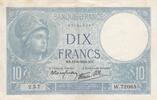 Frankreich 10 francs 10 Francs Minerva - 14-09-1939 - Serial W.72065 -