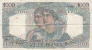 Frankreich 1946 1000 Francs Minerva and Hercules - 17-01-1946 - Serial E.173 III / SS