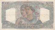 Frankreich 1948 1000 Francs Minerva and Hercules - 15-07-1948 - Serial O.457 IV / S+