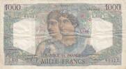 Frankreich 1950 1000 Francs Minerva and Hercules - 02-03-1950 - Serial L.633 III / SS