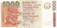 Hongkong 1000 dollars 1000 Dollars, Standard Chartered Bank - Dragon - 2003 -