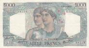 Frankreich 1945 1000 Francs Minerva and Hercules - 22-11-1945 - Serial G.135 III / SS+