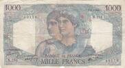 Frankreich 1946 1000 Francs Minerva and Hercules - 11-07-1946 - Serial N.294 IV / S