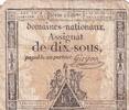 Frankreich 10 sous 10 Sous Women (04-01-1792) - Sign. Guyon - Serial 1356 -