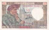 Frankreich 50 francs 50 Francs Jacques Coeur - 20-11-1941- Serial A.141 -