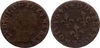 Frankreich  Double tournois - Louis XIII - Type of Warin - 1643 A Corbeil B