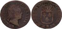 sol 1771 Frankreich Sol Louis XV with an old head - 1771 BB Strasbourg V / SGE+
