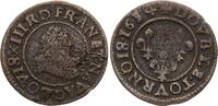 Frankreich 1 double tournois Double tournois - Louis XIII - 1634 D Lyon V / SGE+