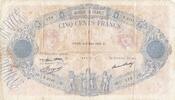Frankreich 1933 500 Francs Blue and Pink - 09-03-1933 - Serial F.2141 IV / S