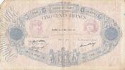 Frankreich 1933 500 Francs Blue and Pink - 18-05-1933- Serial G.2212 IV / S